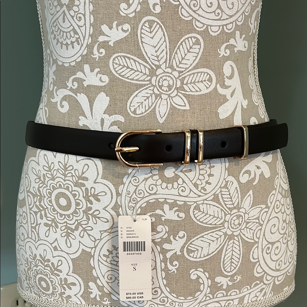 Anthropologie Keeper Belt  Dark Brown  Small Medium Large NWT